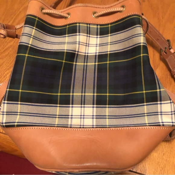 Ralph Lauren polo blackwatch plaid bucket bag - Picture 3 of 16